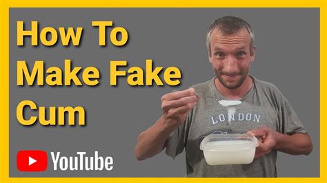 fake sperma|How to Make Fake Semen: A Step